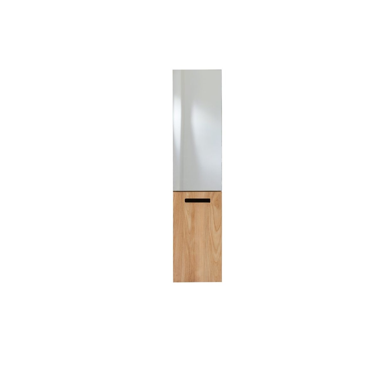 Tikamoon Hochschrank Schrank Teakholz Spiegel 130 Line