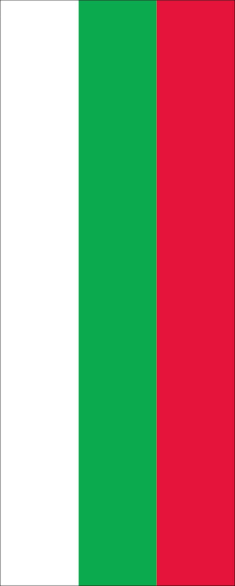 flaggenmeer Flagge Bulgarien 160 g/m² Hochformat