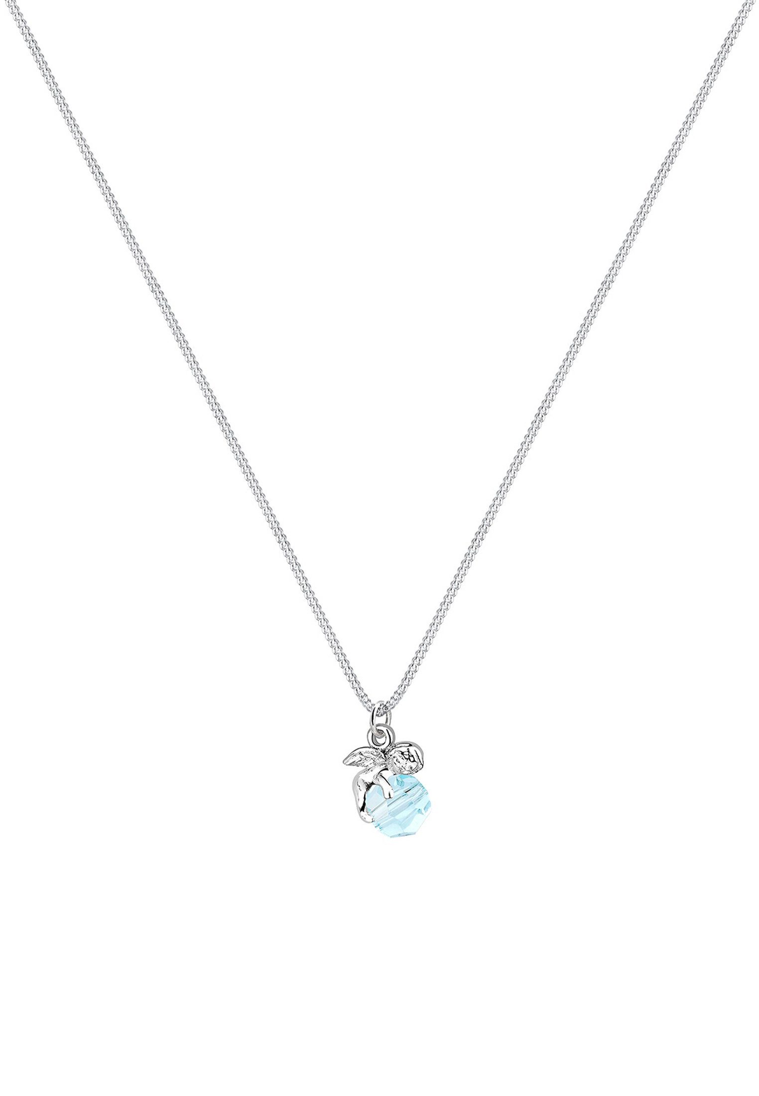 Elli Collierkettchen Engel mit Kristalle Kugel 925 Sterling Silber