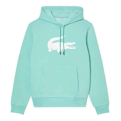 Lacoste Kapuzensweatshirt Hoodie mit großem Kroko auf der Vorderseite