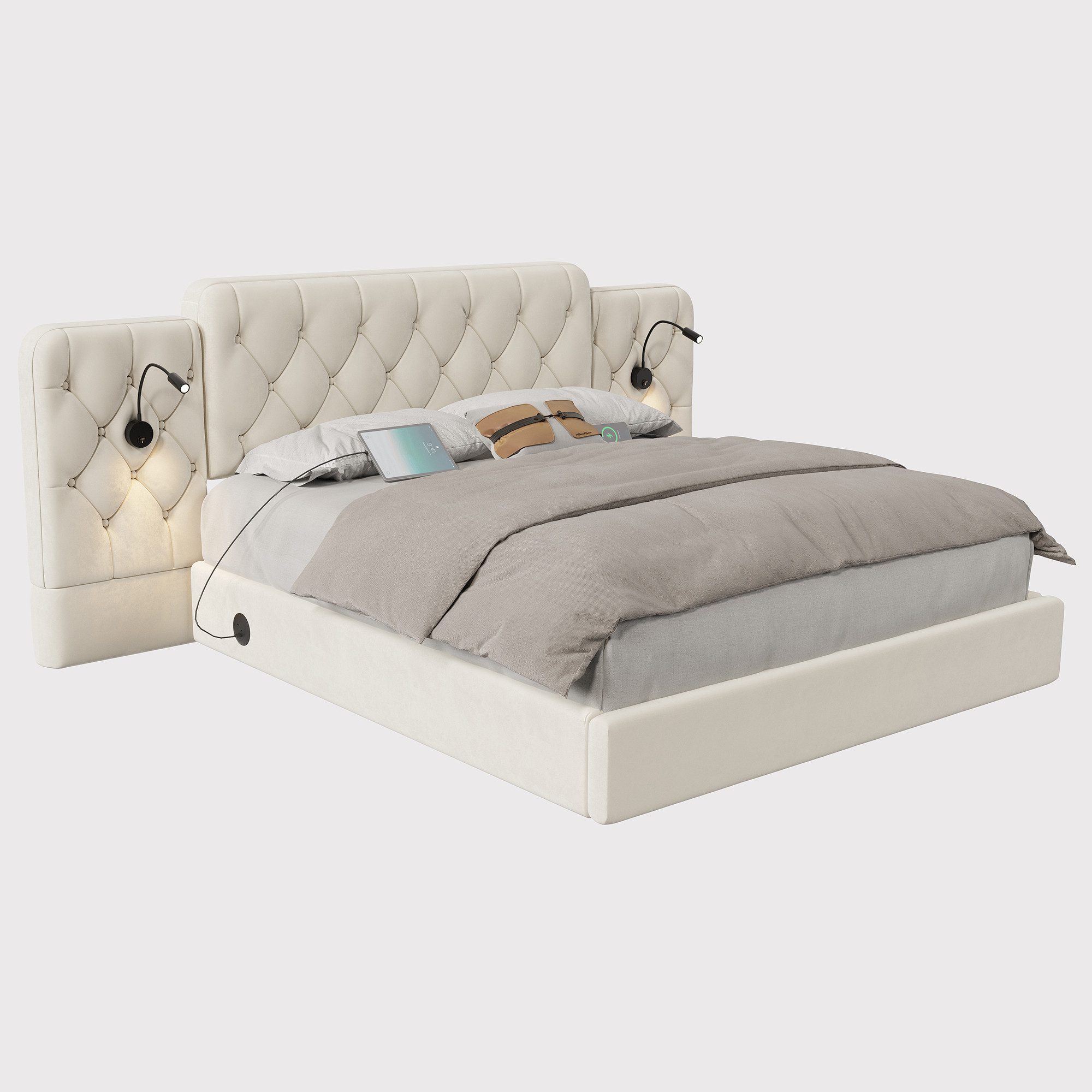 HAUSS SPOLE Polsterbett Doppelbett Bettgestell Jugendbett günstig online kaufen