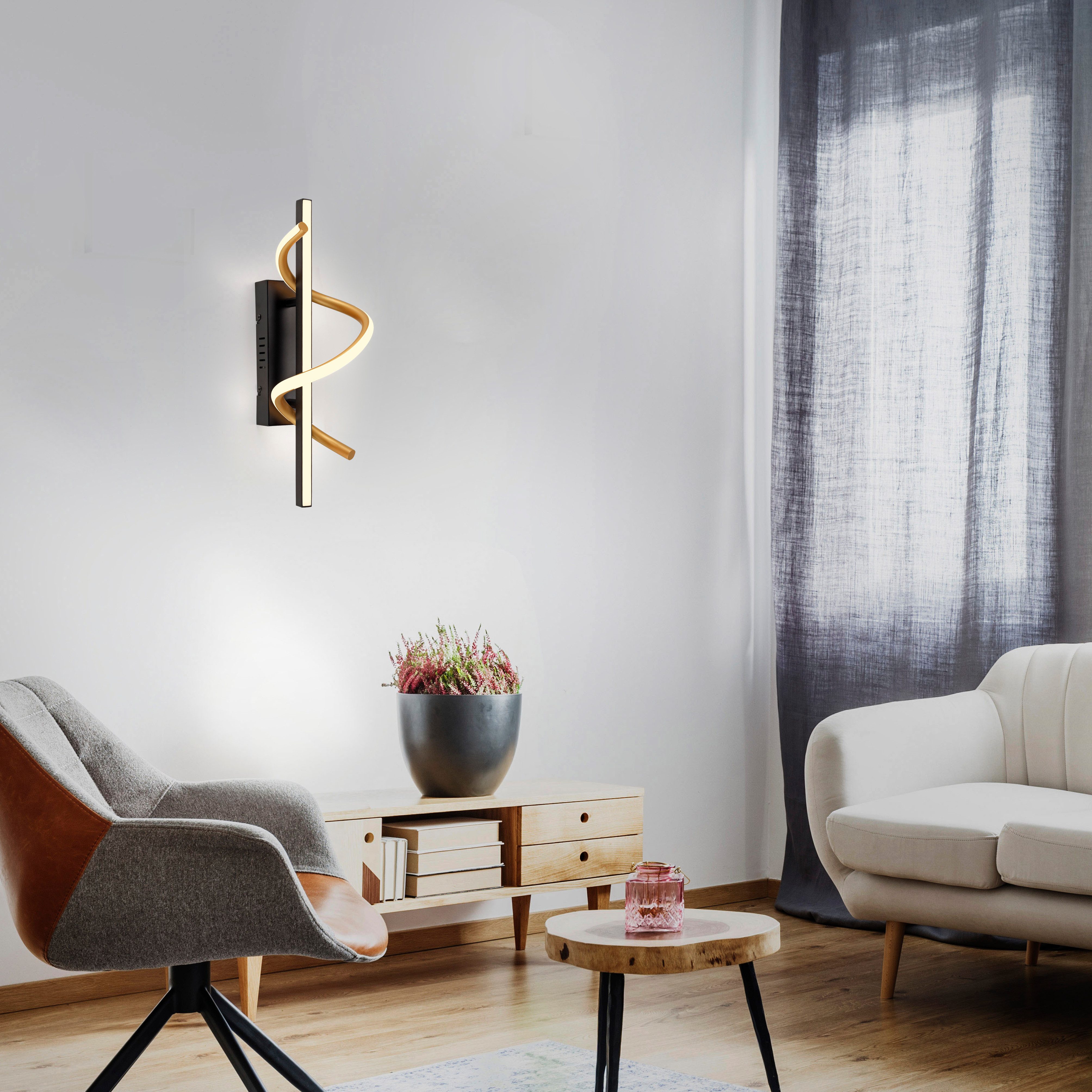JUST LIGHT Wandleuchte EMANDA, Dimmfunktion, LED günstig online kaufen
