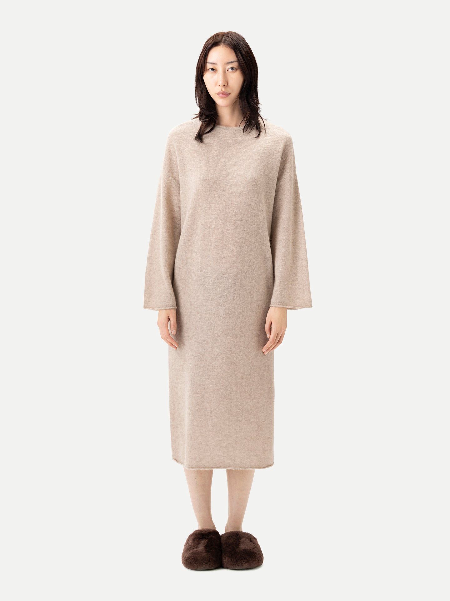 GOBI Cashmere Strickkleid Langes Kaschmir-Strickkleid günstig online kaufen