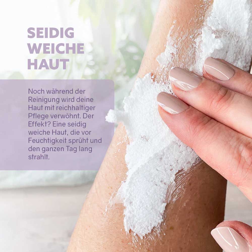puremetics Körperpeeling 2in1 Dusch-Fluff - Schlaf schön 200g