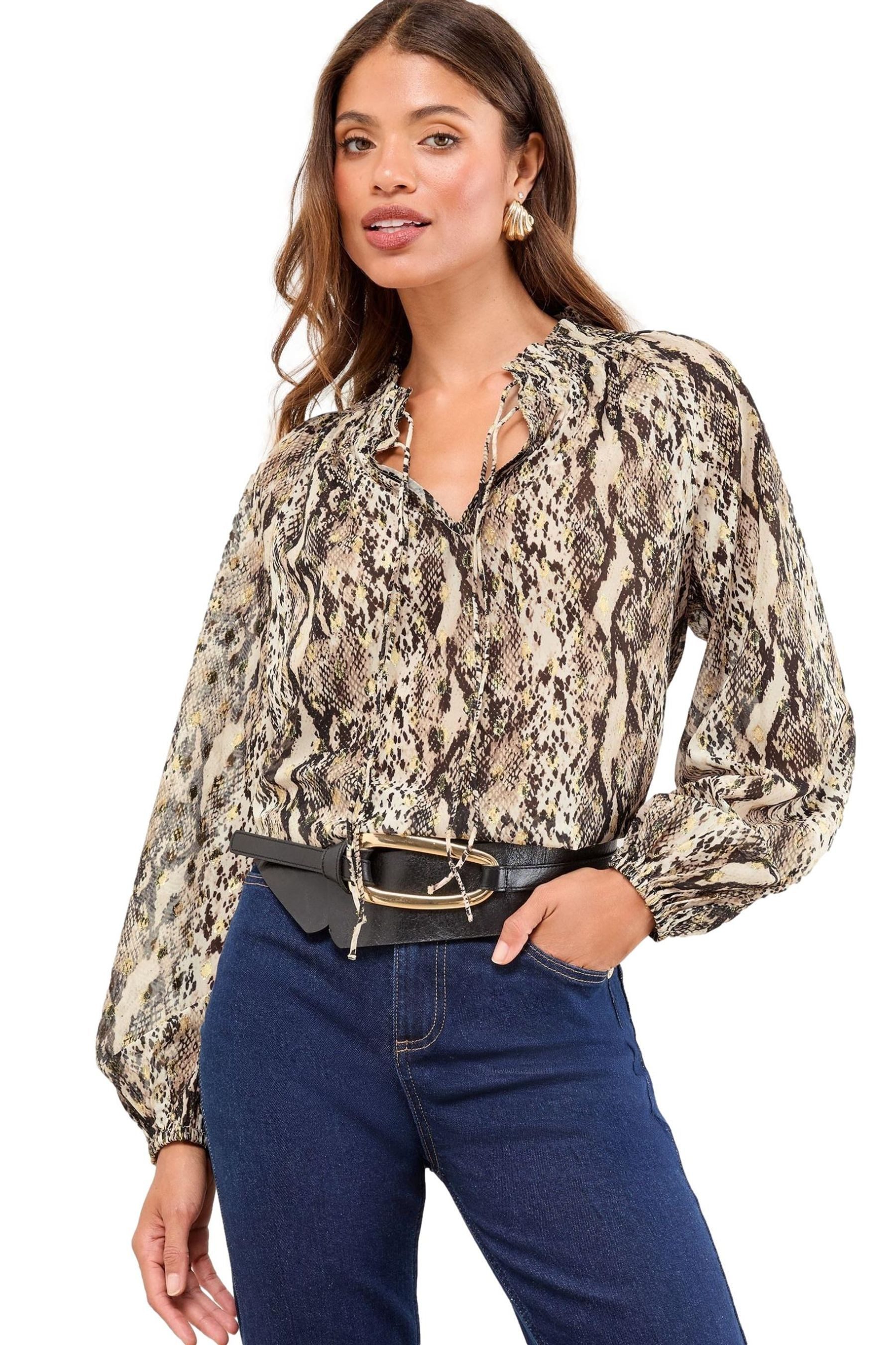 LIPSY Langarmbluse Lipsy Langärmelige Bluse, Regular (1-tlg) günstig online kaufen