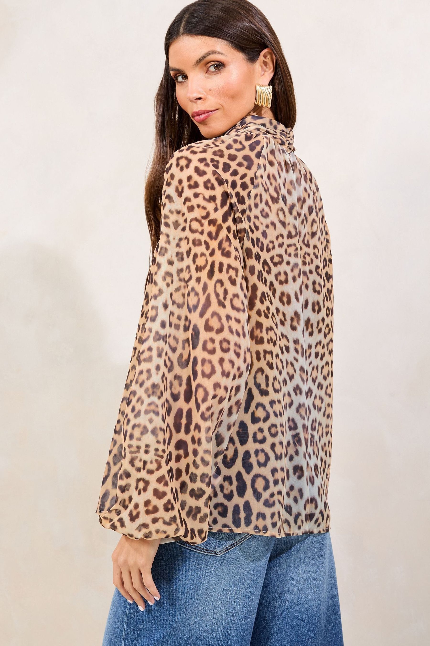 LIPSY Langarmbluse Lipsy Hoch geschlossene Bluse, Regular (1-tlg) günstig online kaufen