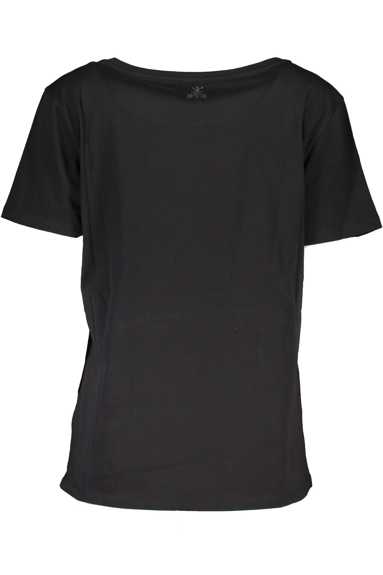Patrizia Pepe T-Shirt Elegantes Damen Kurzarm-T-Shirt in Schwarz mit