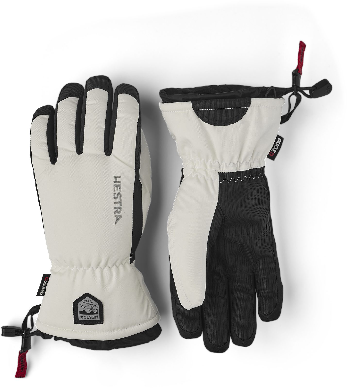 Skihandschuhe CZone Cosmo - 5 finger ivory