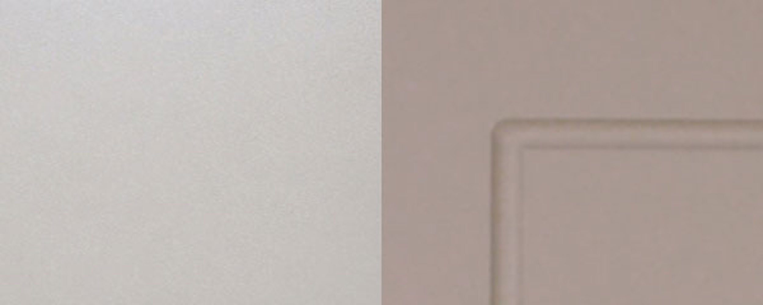matt 90cm Korpusfarbe beige Hochfaltklappe Front- Feldmann-Wohnen Kvantum Faltlifthängeschrank und 2-teilige (Kvantum) wählbar