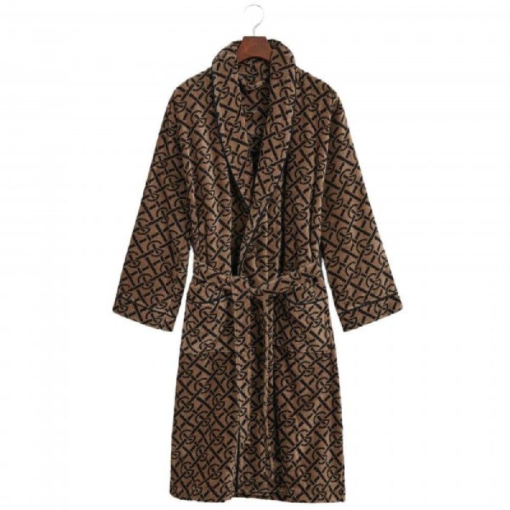 Gant Bademantel Gant Home Bademantel G-Monogram Robe Cold Beige (S)