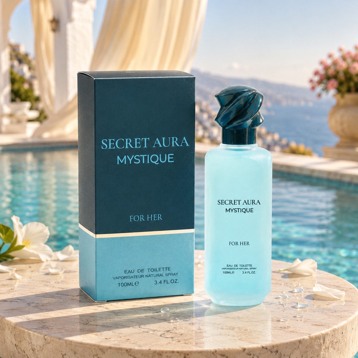 Fine Perfumery London Eau de Toilette Secret Aura Mystique For Her Fruchtig Sinnlich 100ml, Hergestellt in UK, Damendufte, Elegant