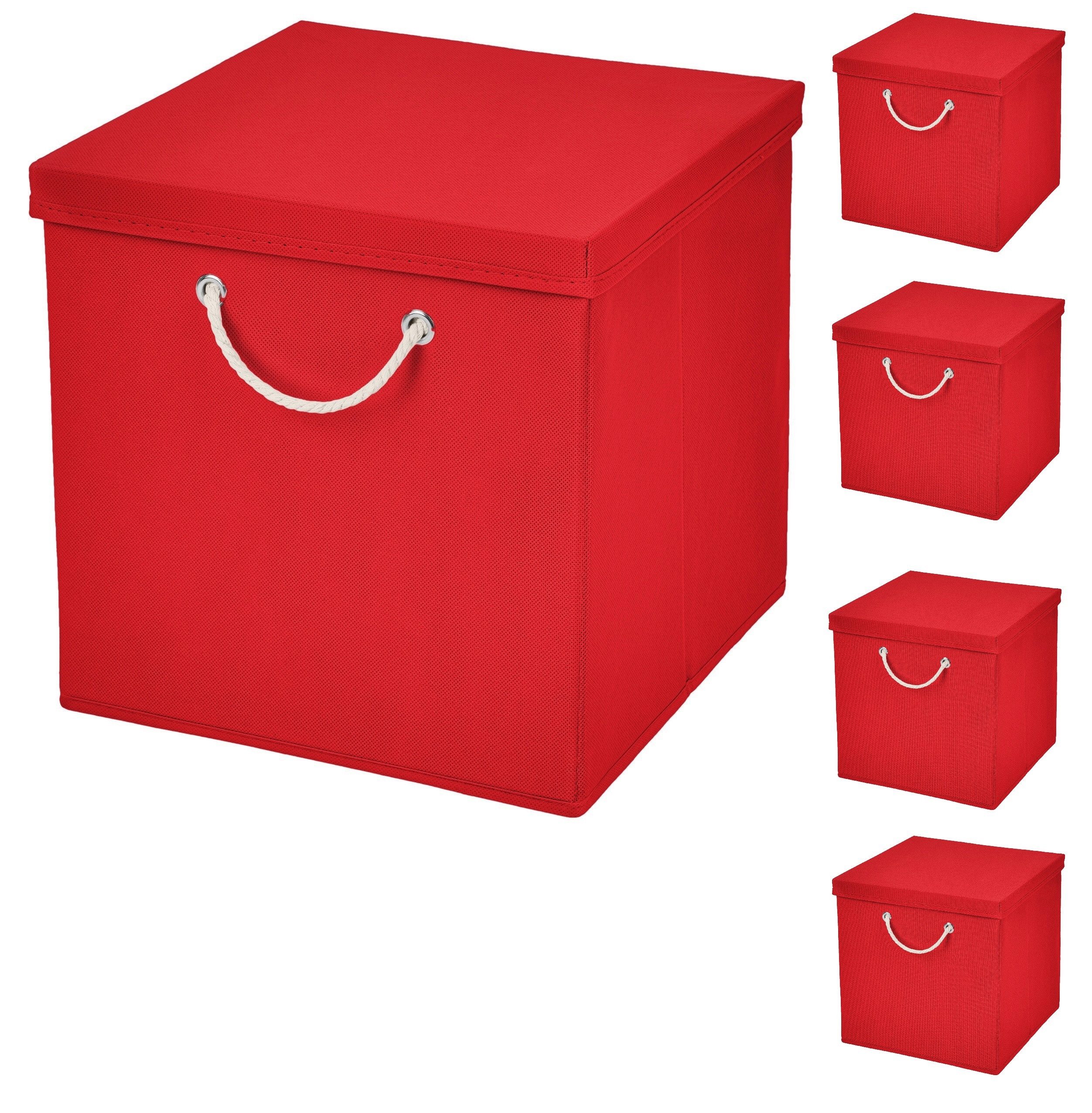 Faltbox 5 Stück 30x30 cm perfekt für KALLAX – 19 trendige Farben zur Auswahl
