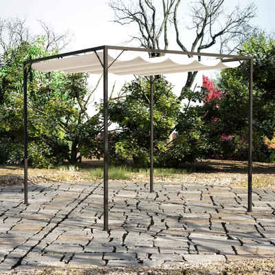 vidaXL Partyzelt Gartenpavillon mit versenkbarem Dach