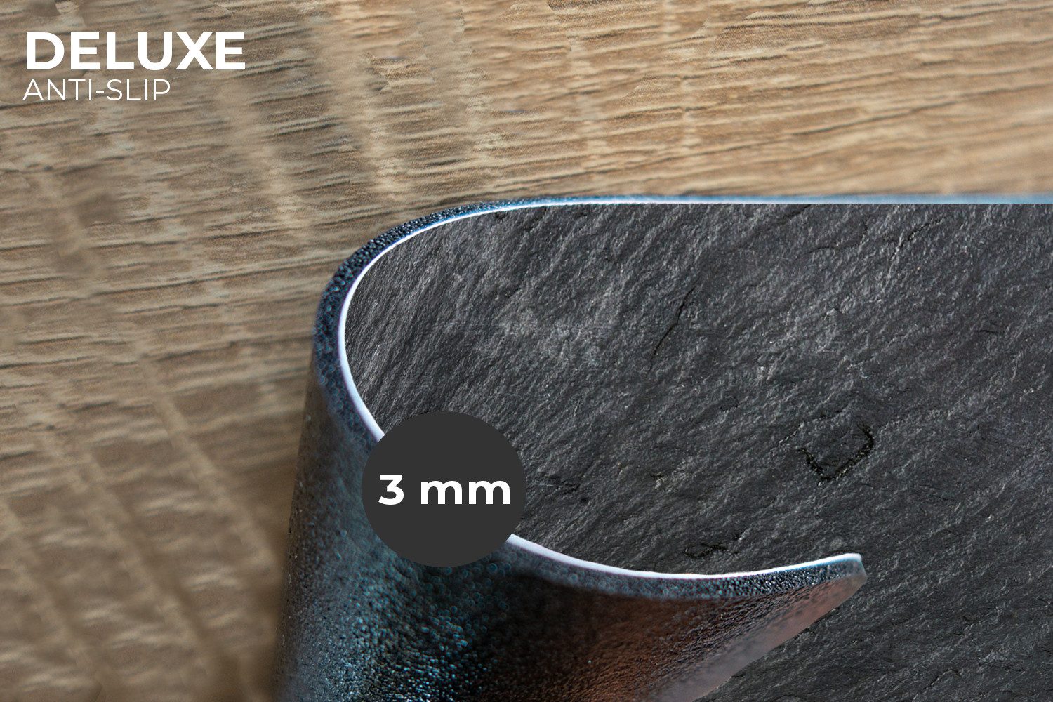 MuchoWow Platzset Naturstein - Industriell - Schiefer - Druck - Grau, (6-St), Platzsets, Tischset, Abwaschbar, Tischsets, Platzdeckchen