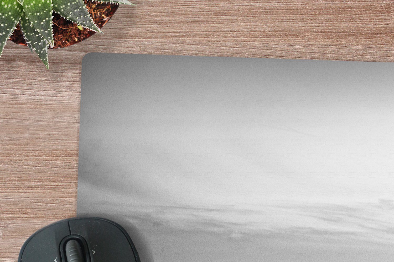 MuchoWow Mauspad New York City Schwarz-Weiß-Fotodruck (1-St), Mousepad XXL für Tastatur und Maus, Gaming Setup, Desk Mat, 120x80 cm
