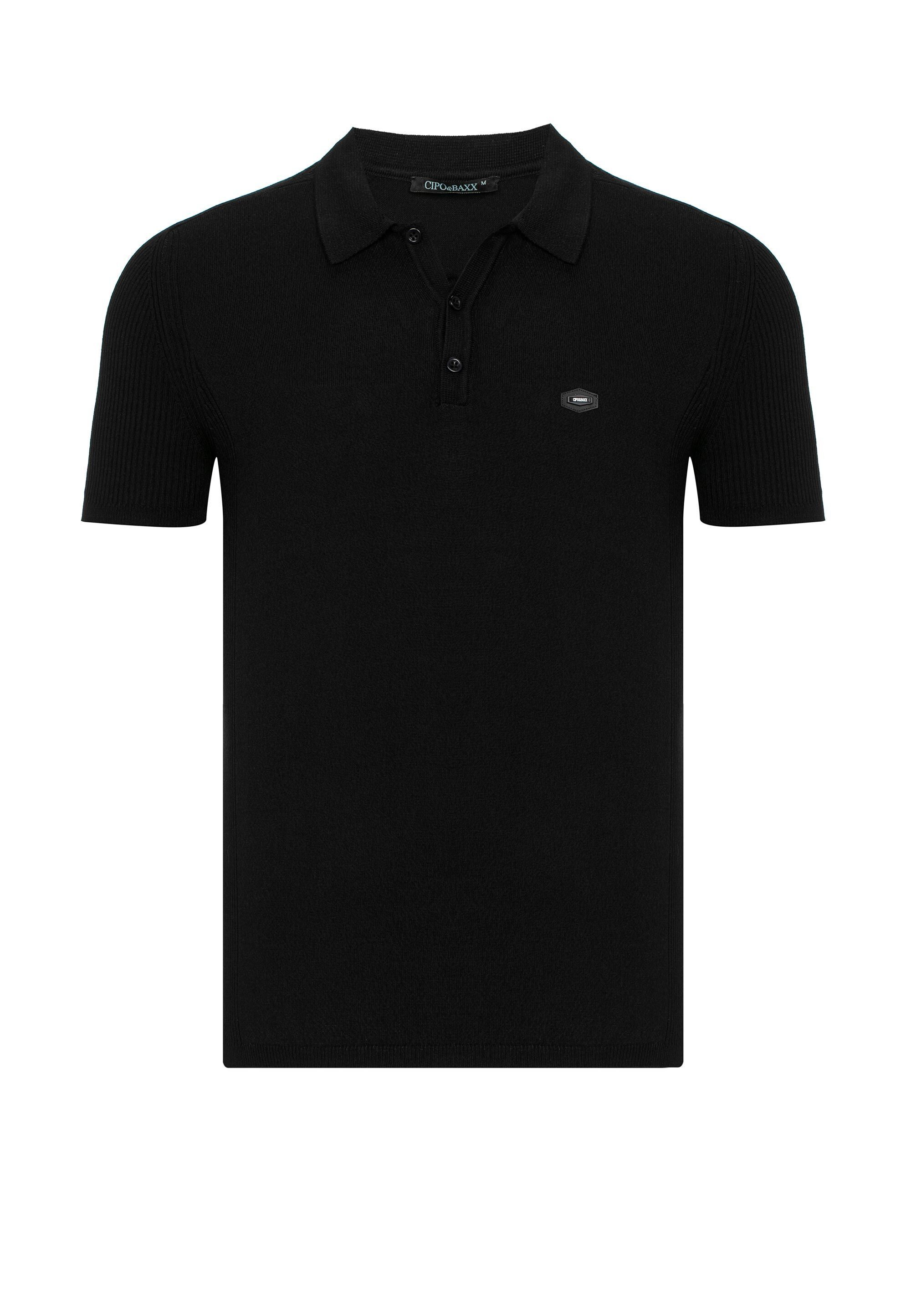 Cipo & Baxx T-Shirt T-Shirt Henley-Ausschnitt günstig online kaufen