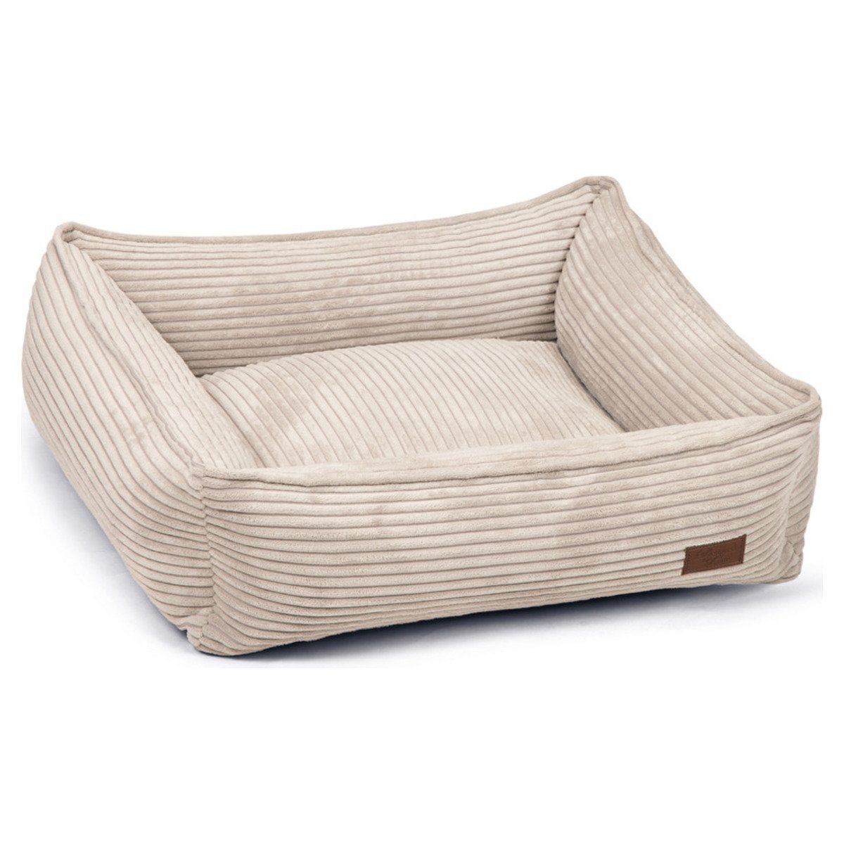 Designed By Lotte Tierbett Liegebett Ribbed hellgrau