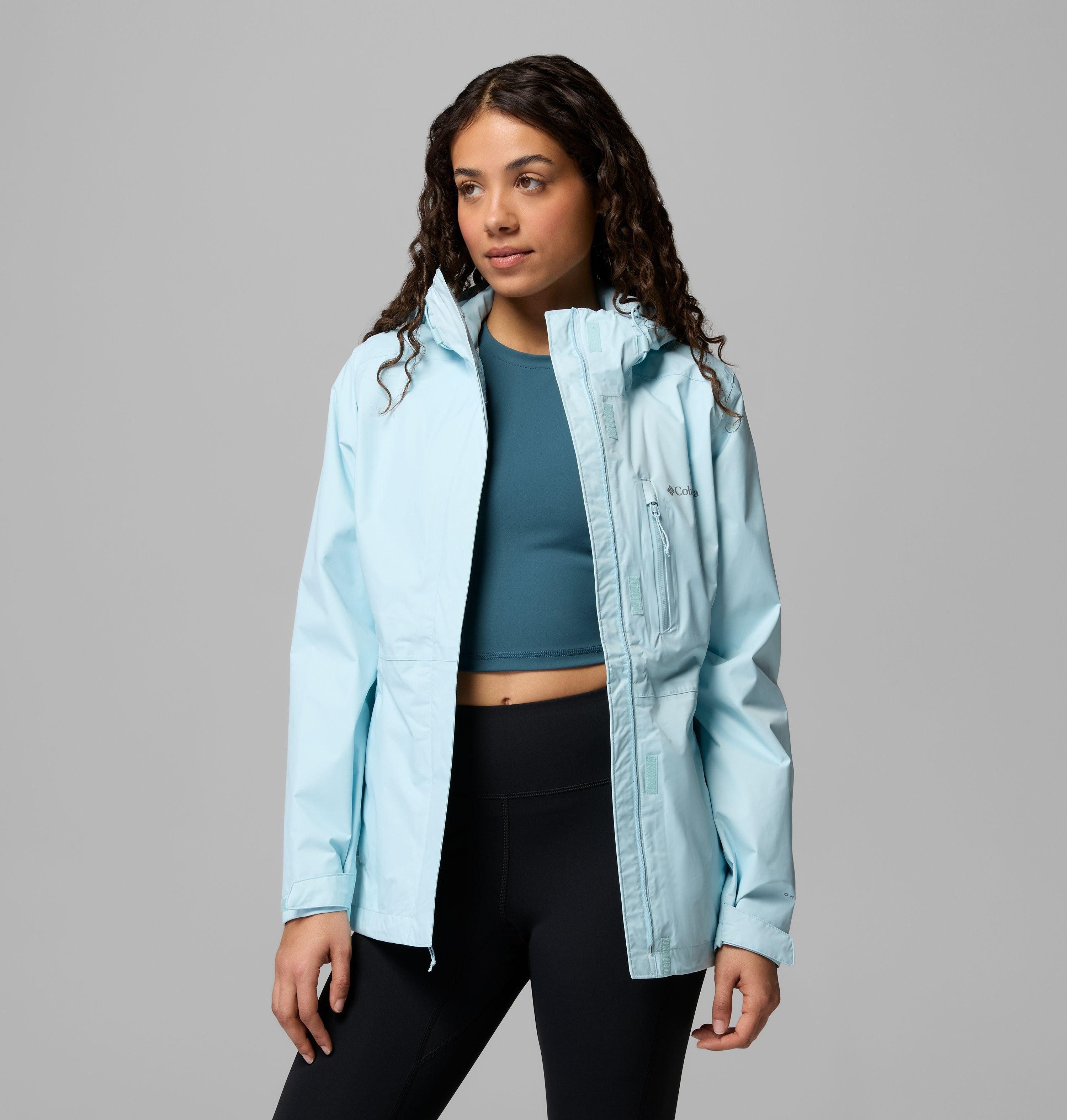 Columbia Regenjacke Pouring Adventure III Jacket sportlicher Stil, wasserdichtes und winddichtes Material