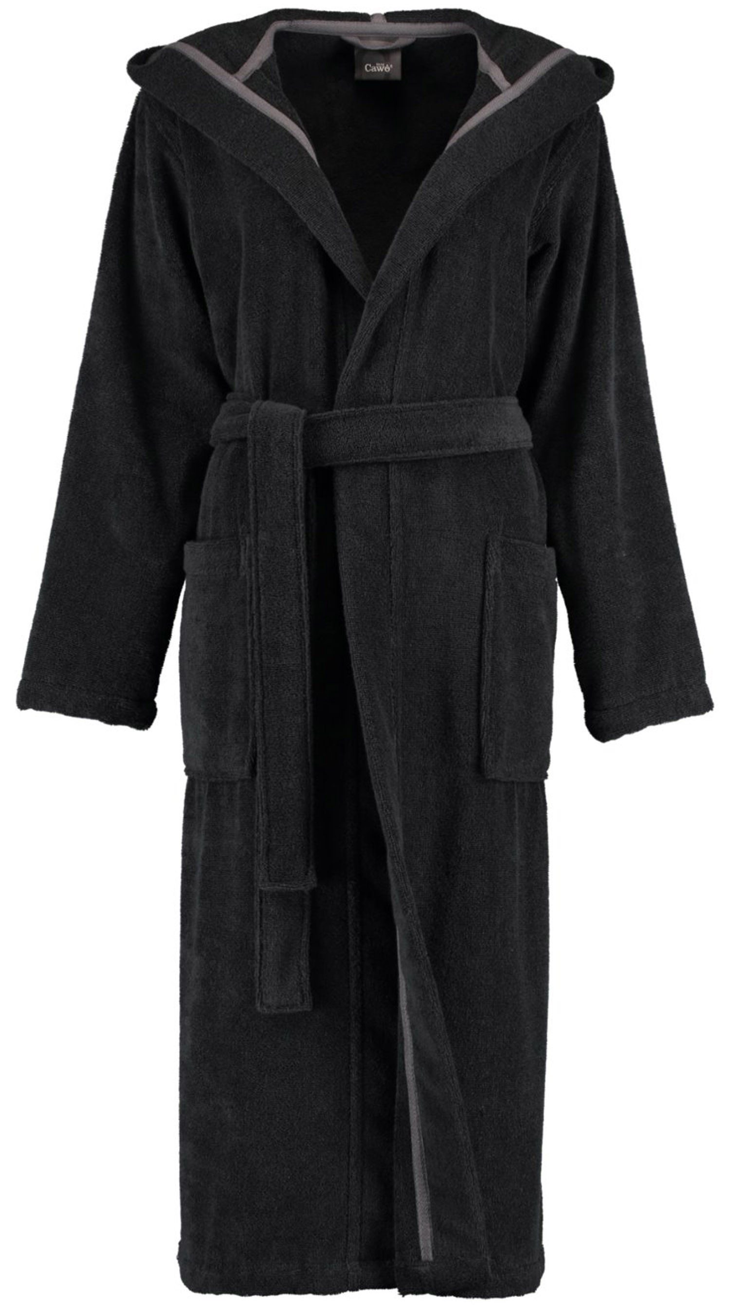 Cawö Home Damen Bademantel Kapuze 827 - Farbe: weiß - 67 - XL günstig online kaufen
