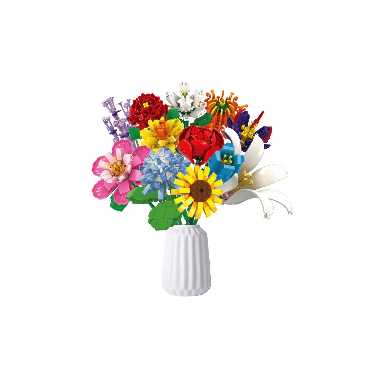 Woma WOMA Blumenstrauß Klemmbausteine Baukasten W11053 Spielbausteine