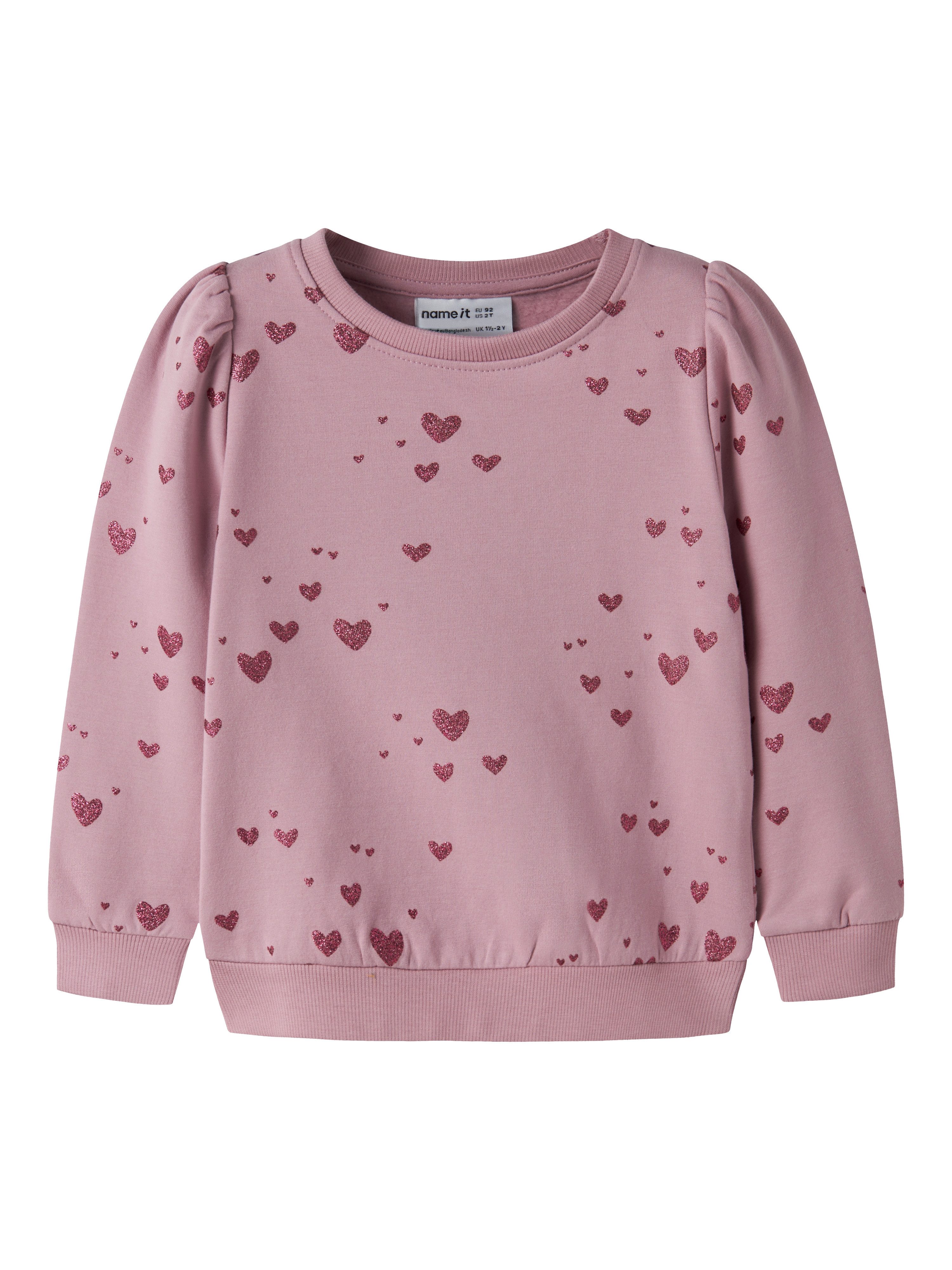 Name It Sweatshirt NMFOMA LS SWEAT BRU Baumwollmischung, regular fit