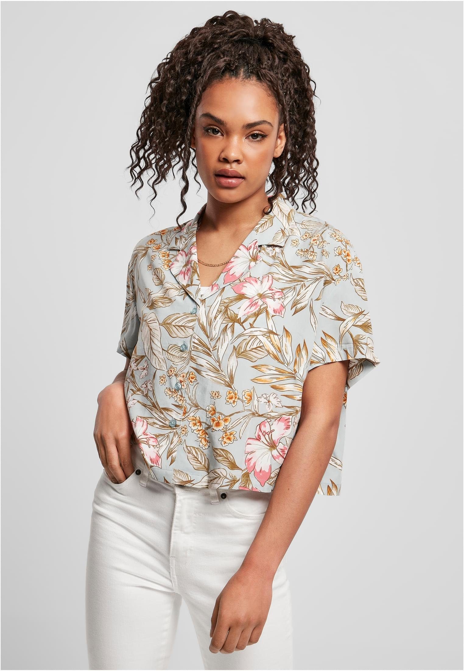 URBAN Resort Kurzarmshirt Shirt Ladies Viscose CLASSICS whitesandfruity Damen (1-tlg)