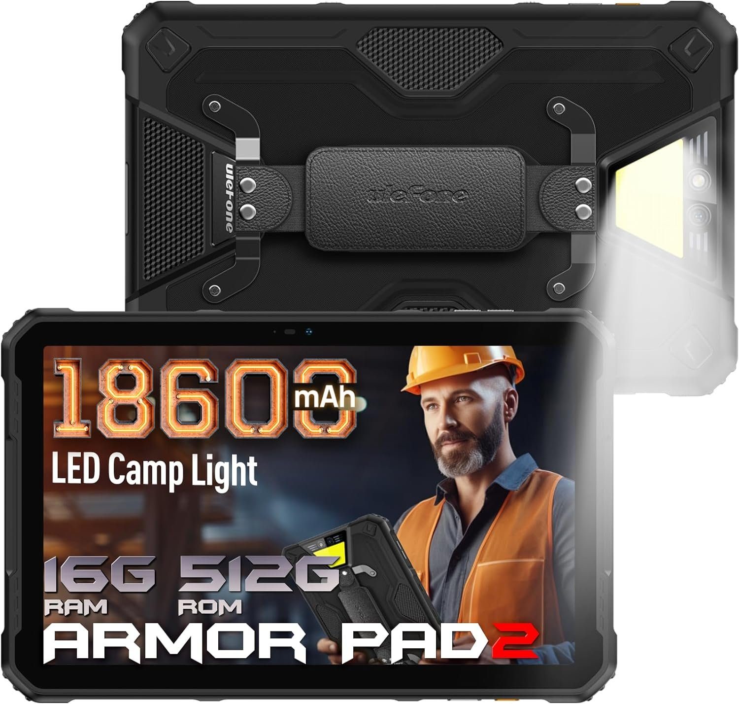 Ulefone Armor PAD 2 Outdoor LED-Licht Helio G99 Octa-Core-Prozessor Tablet (11