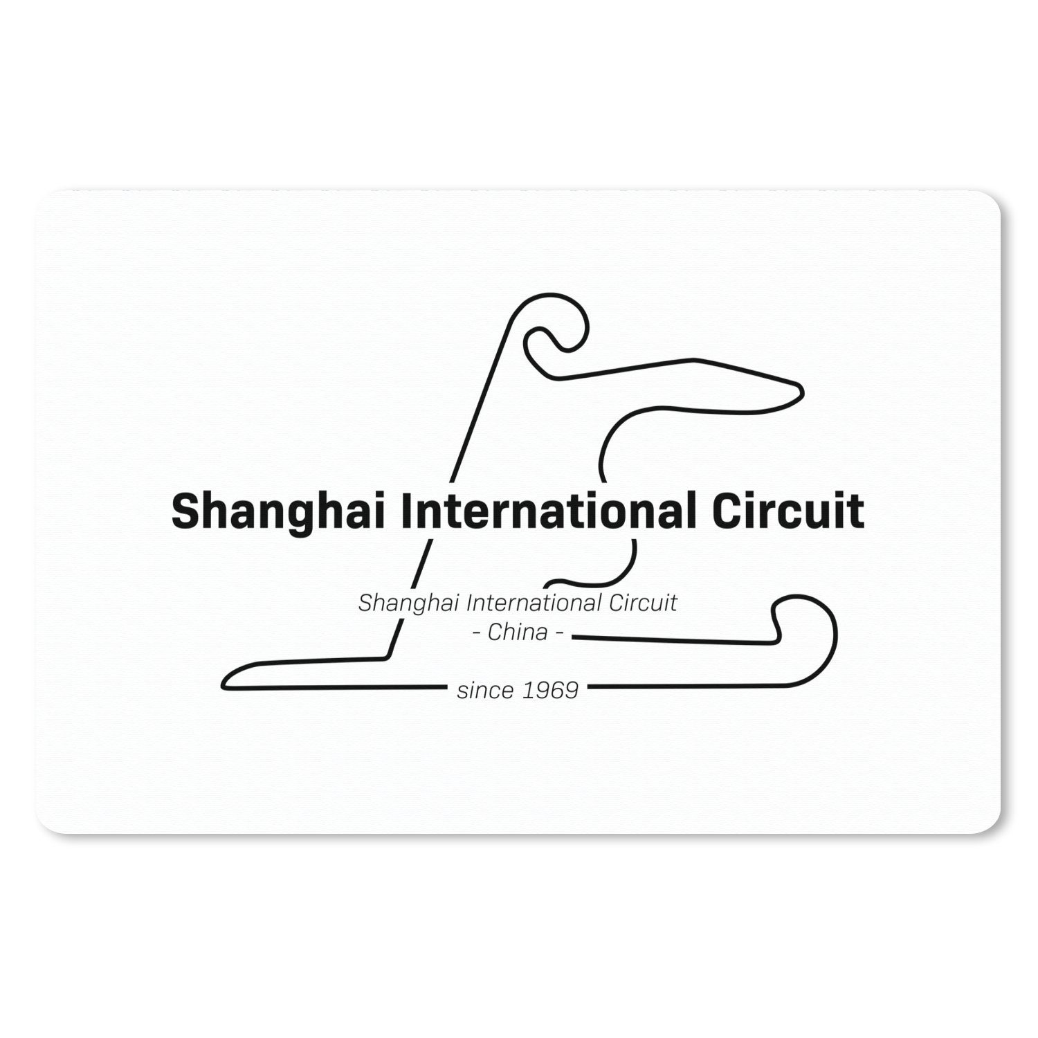 MuchoWow Gaming Mauspad China - Formel 1 - Rennstrecke (1-St), Büro für  Tastatur und Maus, Mousepad Gaming, 90x60 cm, XXL, Großes