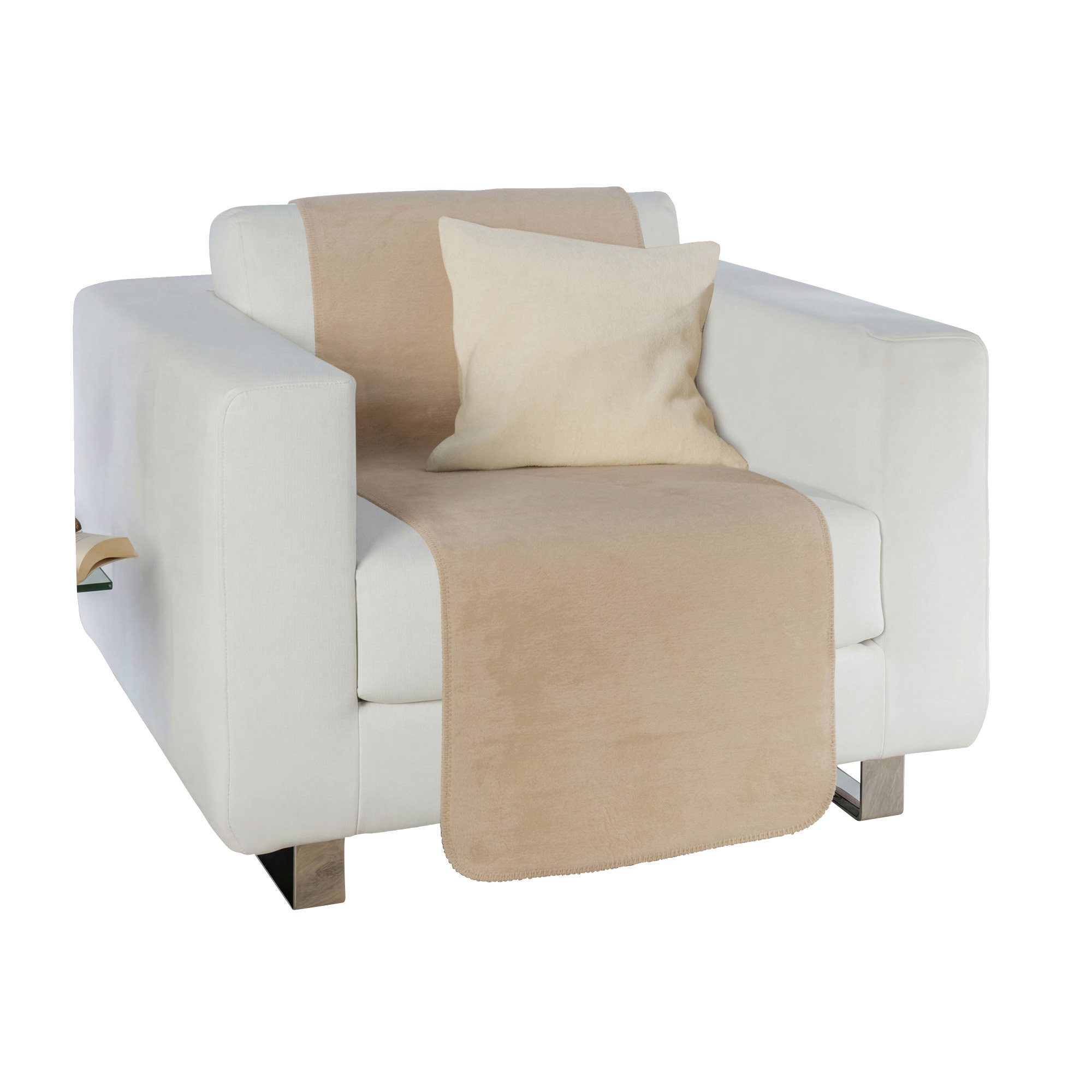 Erwin Müller Sesselschoner Sessel- und Sofaschoner "Matera", Baumwollmischung Uni