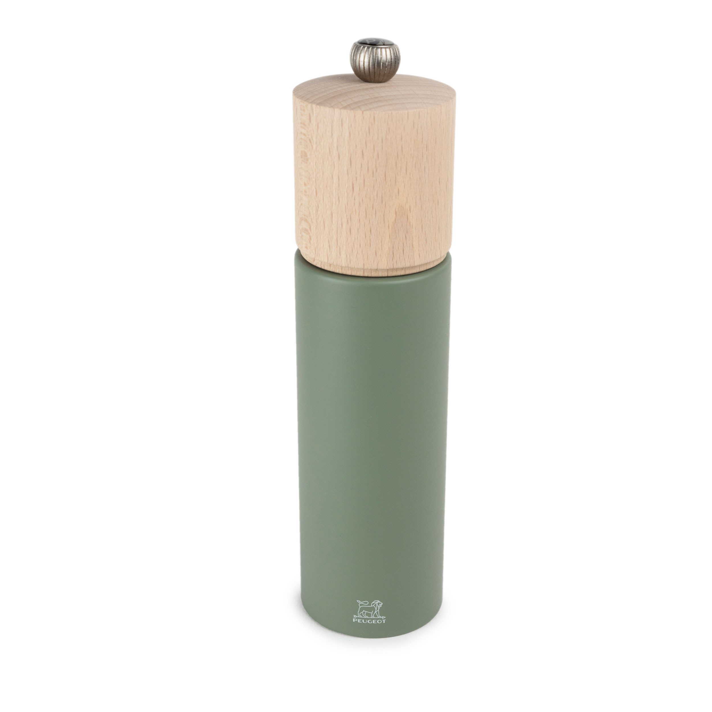 PEUGEOT Pfeffermühle BOREAL 21cm Olivgrün Buchenholz Stahlmahlwerk
