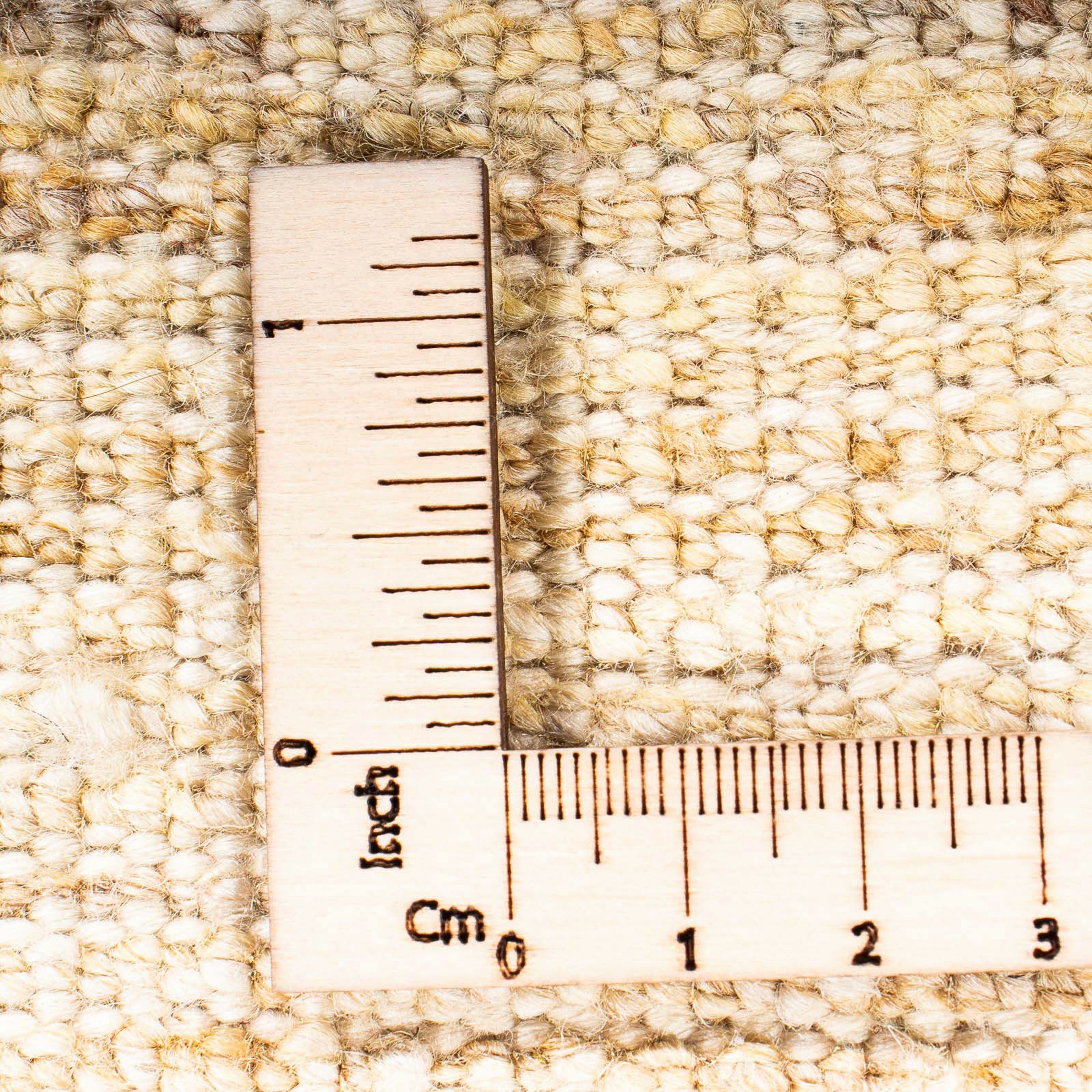 Wollteppich Gabbeh - Perser - rechteckig, mit - 92 morgenland, Zertifikat Wohnzimmer, 150 Handgeknüpft, Einzelstück x hellbeige, Höhe: 18 cm mm