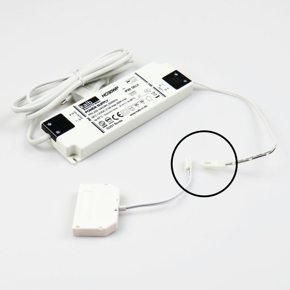 kalb kalb LED Netzteil 12V 30/60W Trafo Treiber Adapter LED Mini-Stecker Netzteil – Bild 2 von 2