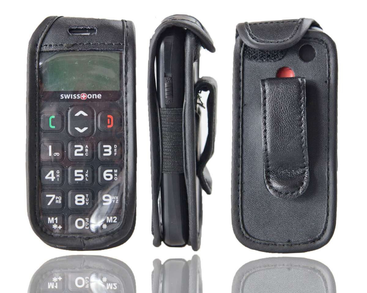 Handytasche caseroxx Handytasche mit Gürtelclip für Swisstone BBM 320, schwarz