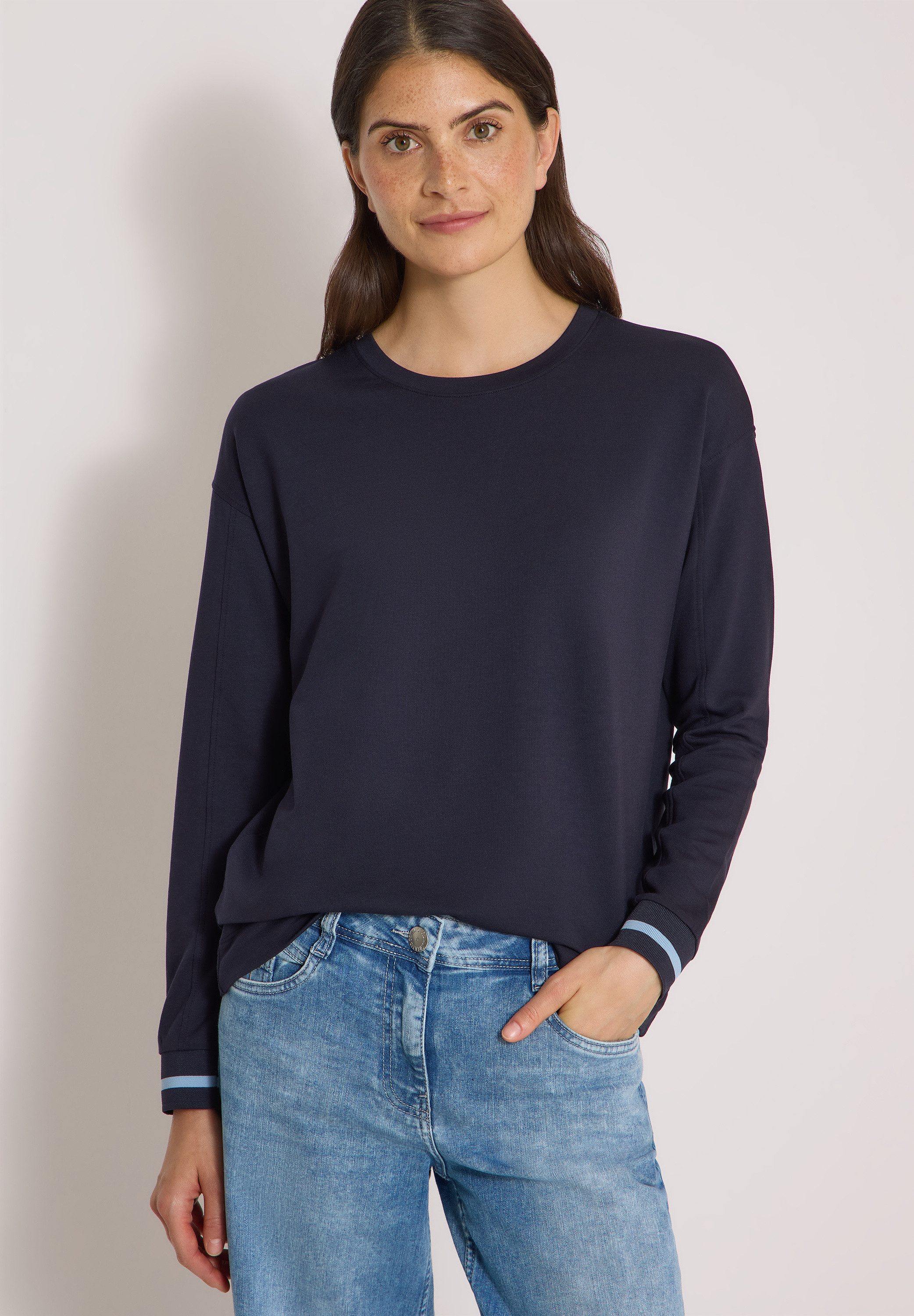 CECIL Langarmshirt mit Rundhalsausschnitt