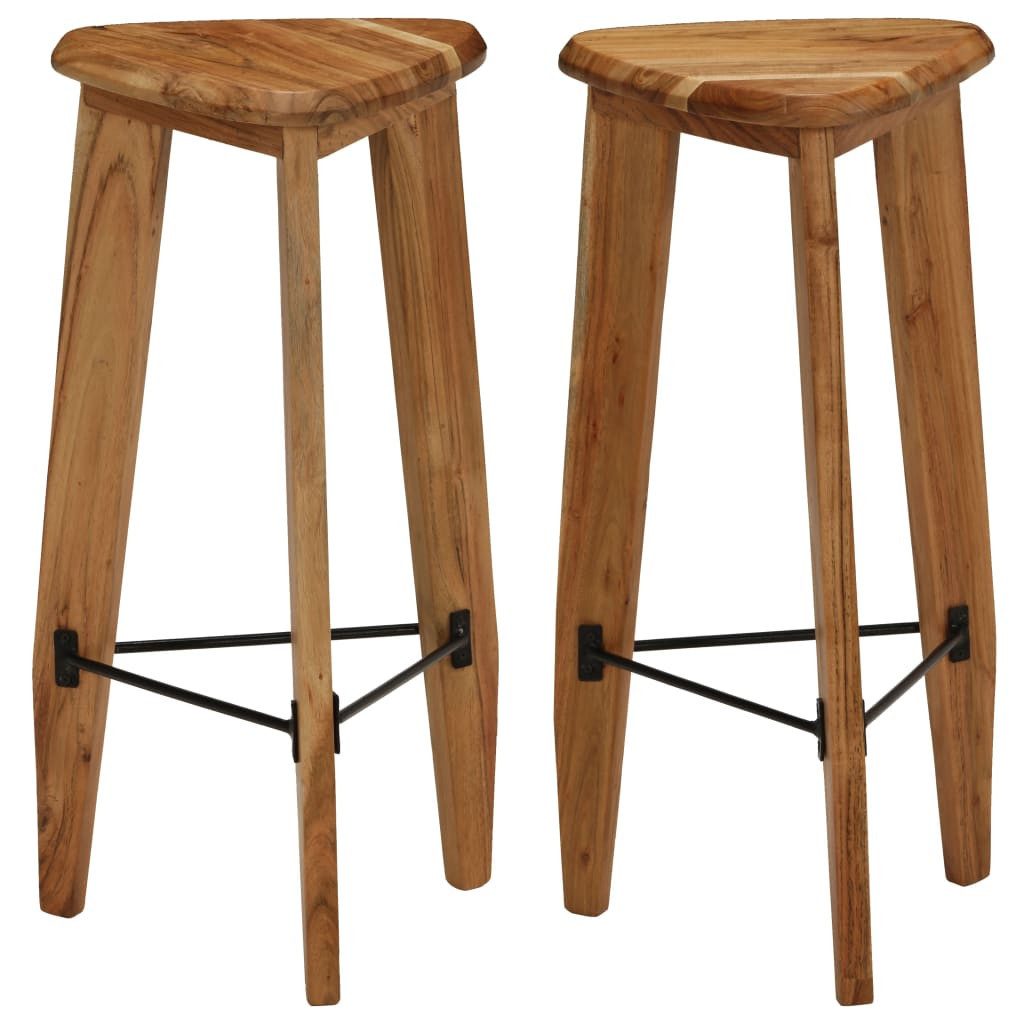 Barhocker Barhocker 2 Stk. Massivholz