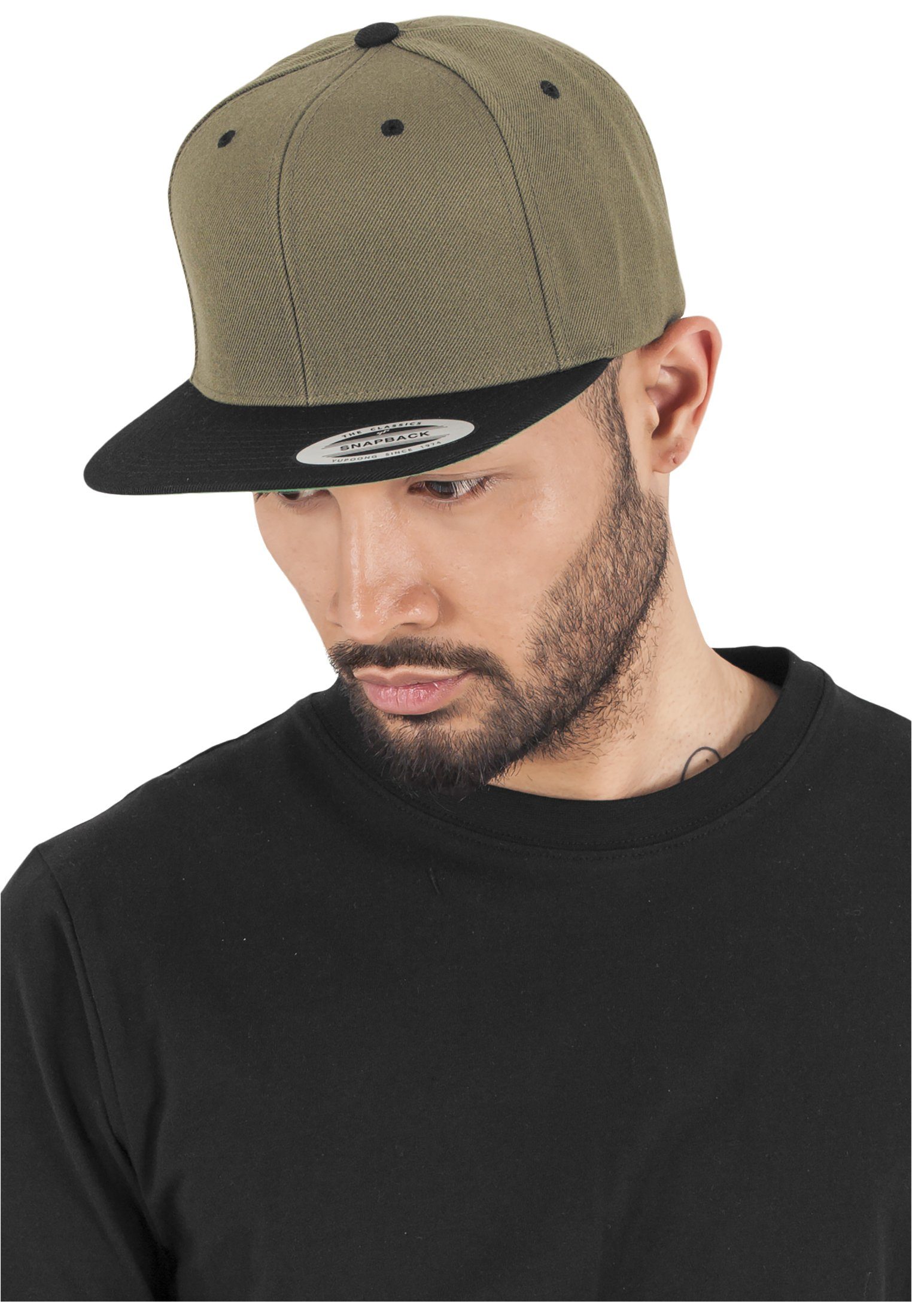 Beliebte Artikel sind immer auf Lager! Flexfit Flex Cap olive/black 2-Tone Snapback Snapback Classic