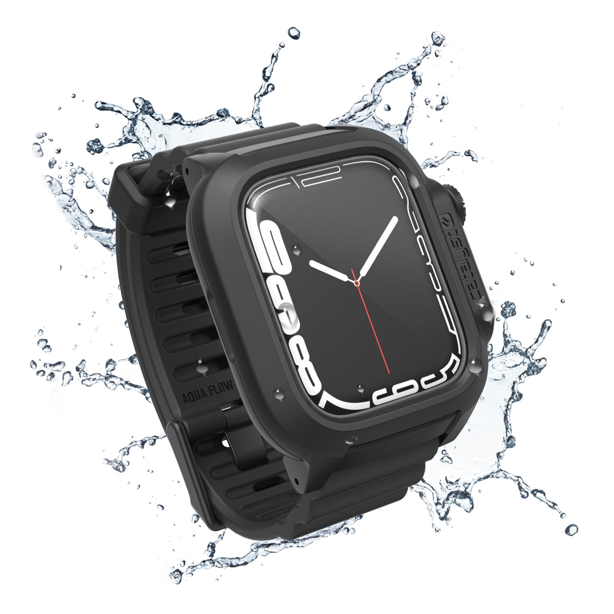 Catalyst Smartwatch-Hülle Total Protection Case, für Watch 45 mm (Series 7/8/9), Stealth Black