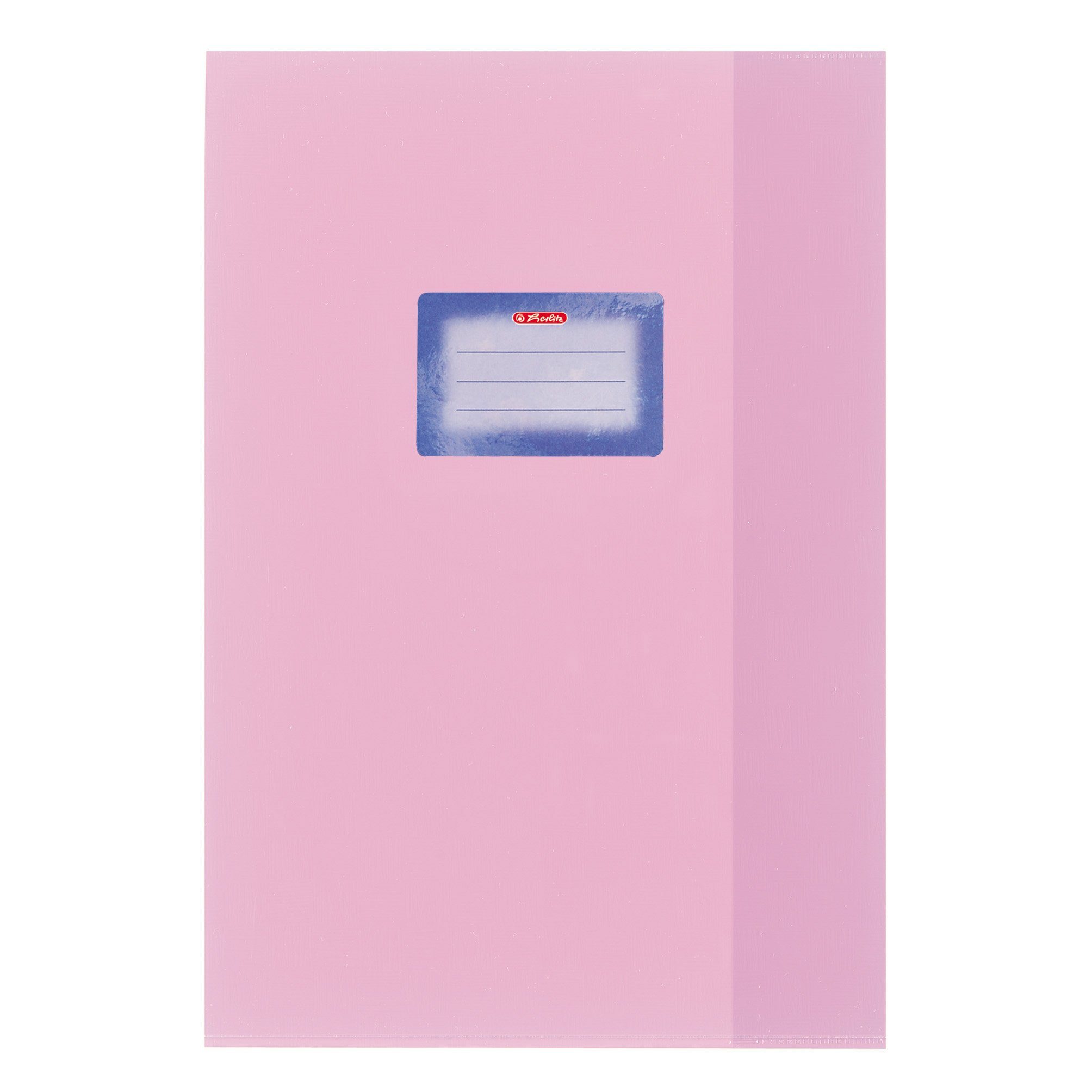 Herlitz Schulheft Herlitz Heftumschlag / Hefthülle DIN A4 / Baststruktur / Farbe: rosa