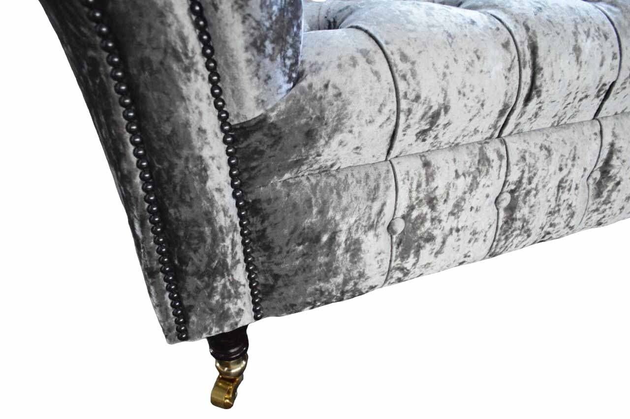 Graues Chesterfield Sofa Europe Made Sitzer JVmoebel Polster in 3 Sofa Couch Designer Sofas,