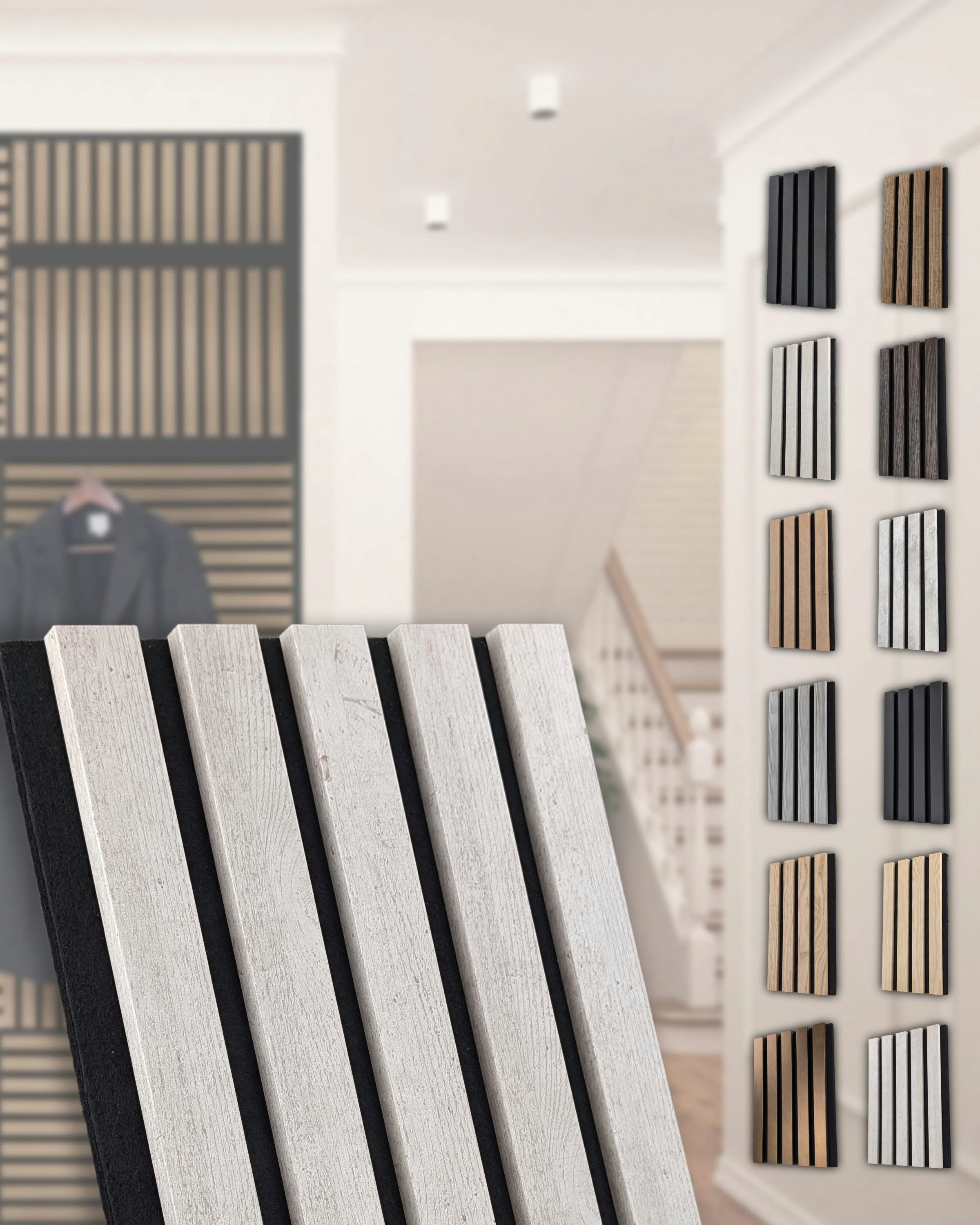 Kosche Dekorpaneele Akustikpaneele 19 x 561 x 2400 mm, BxL: 56.1x240 cm, 1.34 qm