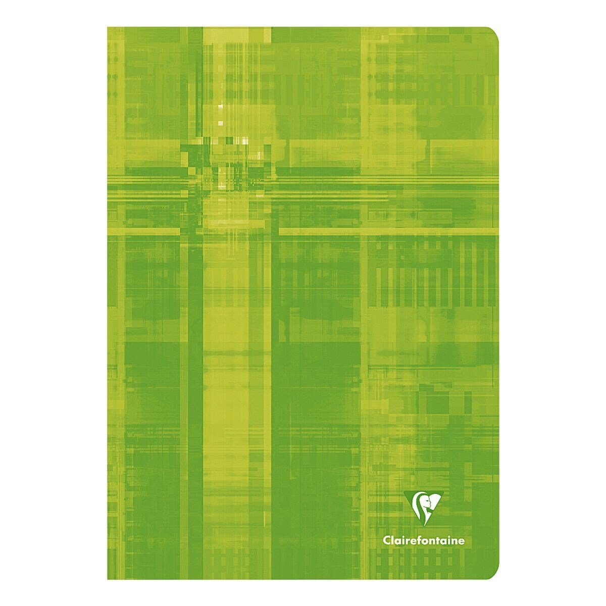 CLAIREFONTAINE Schulheft Matris, A4, liniert, holzfrei, satiniert und schneeweiß, ungelocht, 80 Blatt