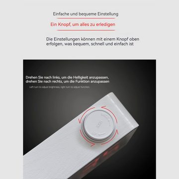 AUKUU Wecker Multifunktionaler Multifunktionaler Spiegelwecker kreative Mode Knopfuhr Geschenk intelligente elektronische Uhr