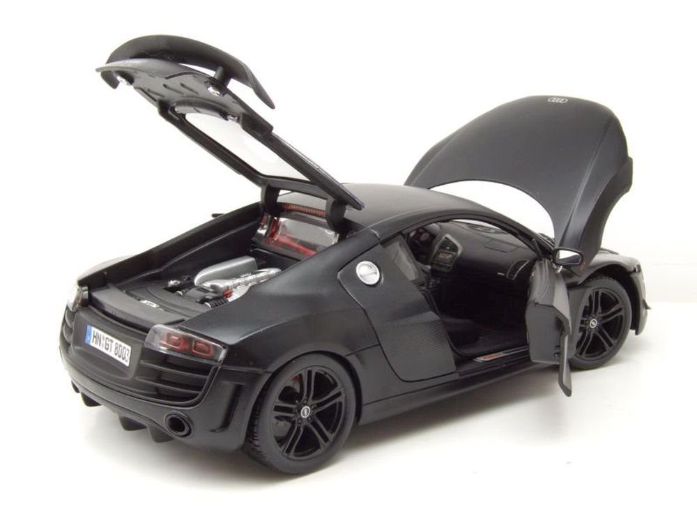 Maisto® Modellauto Audi R8 GT matt schwarz, Maßstab 1:18