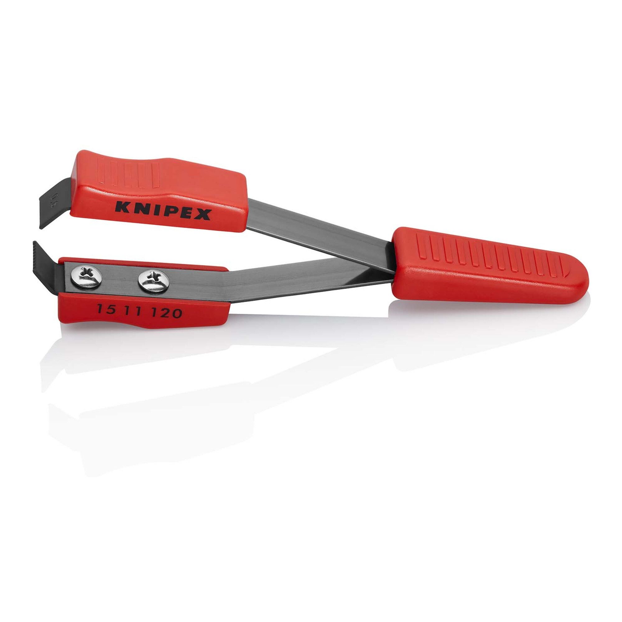Knipex Pinzette KNIPEX 15 11 120 Lackabzieh-Pinzette mit Kunststoff-Hüllen 120 mm