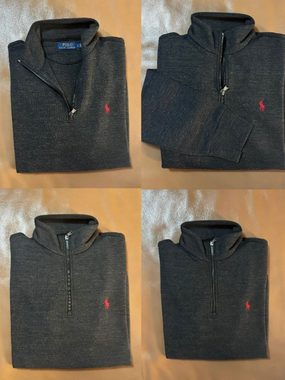 Ralph Lauren Sweatshirt POLO RALPH LAUREN Zip Jumper Troyer Mock Sweater Sweatshirt Pulli Pull