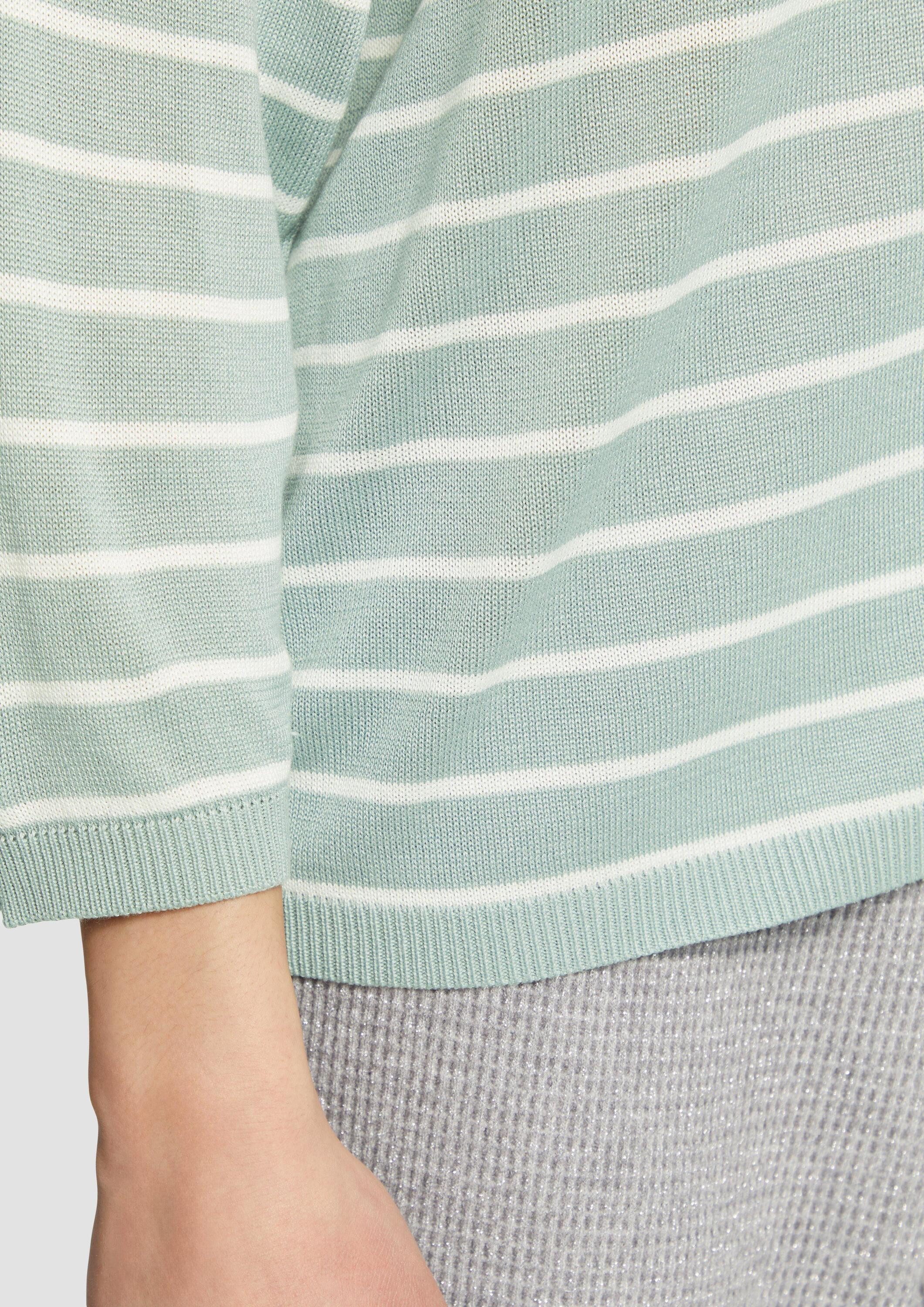 QS Longpullover Strickpullover Leichter Strickpullover aus Viskosemix