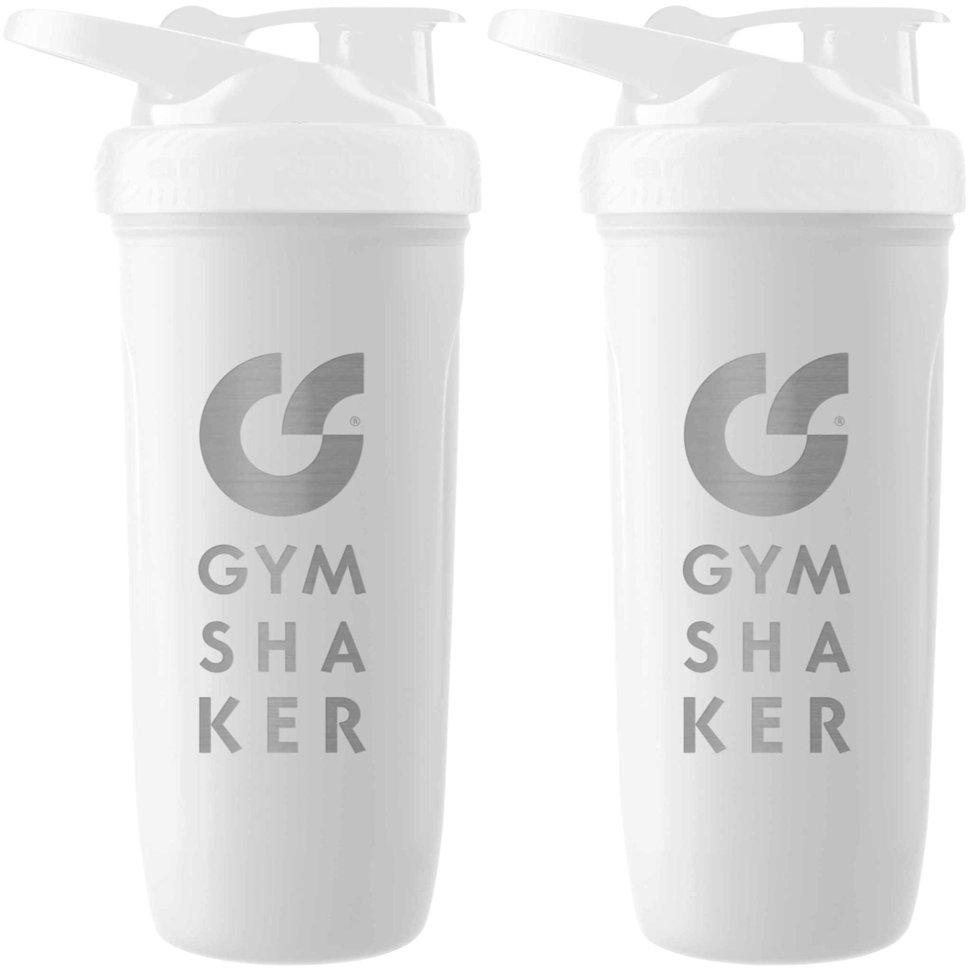 GYMSHAKER Protein Shaker Edelstahl 2er Pack Trinkflasche für Fitness, Sport & Bodybuilding, (2-tlg)