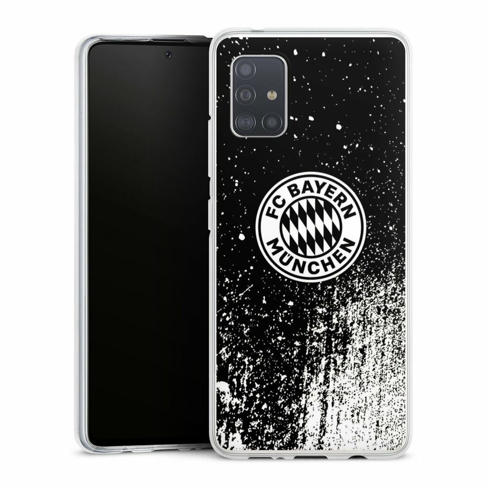 Handyhülle FC Bayern München Offizielles Lizenzprodukt FCB Splatter Schwarz - FCB
