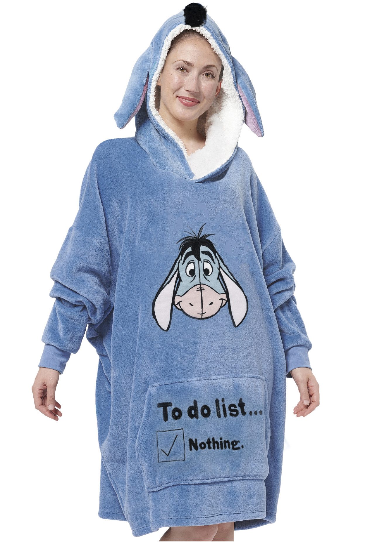 United Labels® Kapuzenpullover I-Aah Esel Oversize Cozy Hoodie Übergroße Wi günstig online kaufen