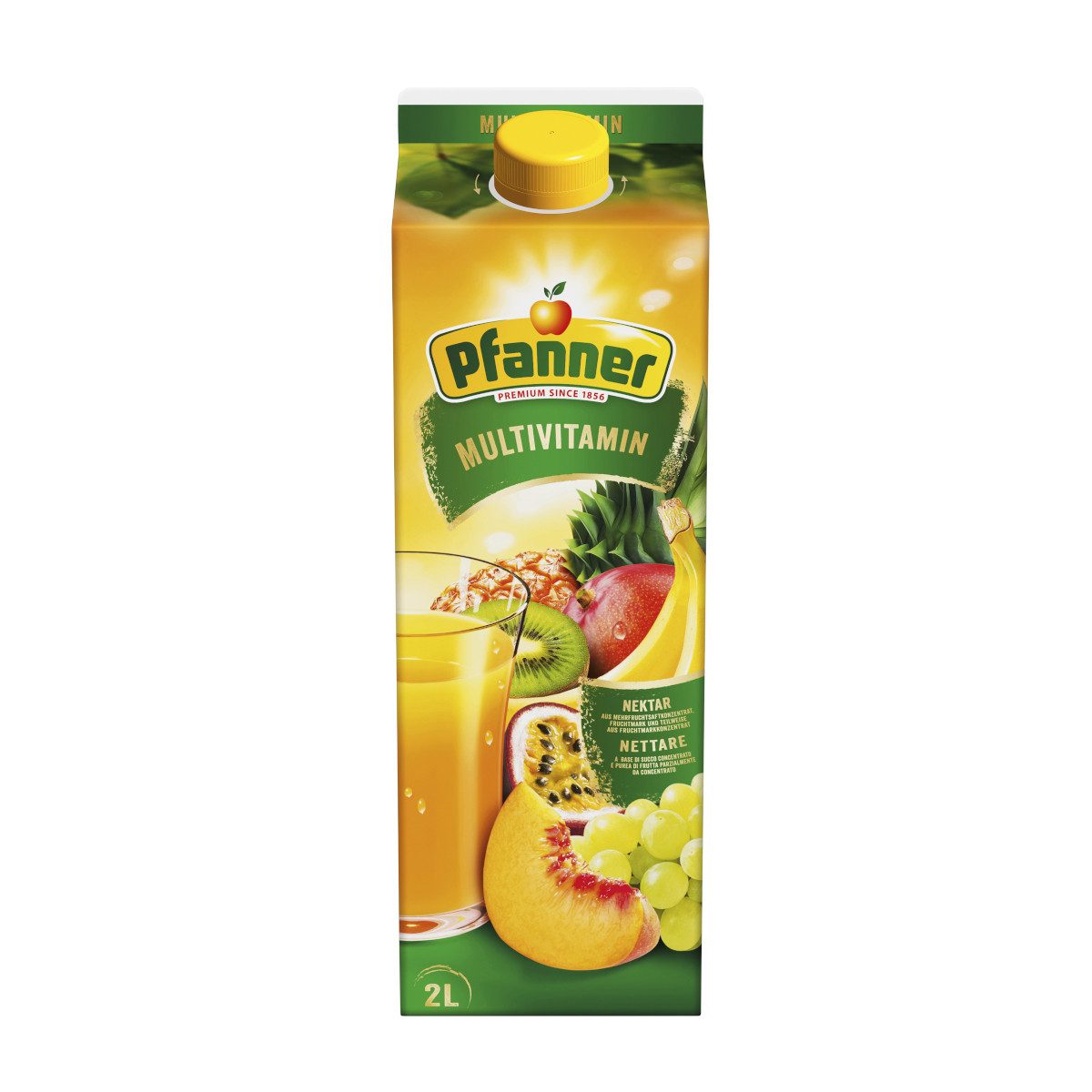 Pfanner Tee, Pfanner Multivitamin Mehrfruchtsaftkonzentrat 50 Prozent 2000ml